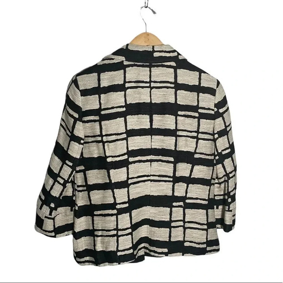 Lafayette 148 Abstract Print One Button Blazer - Picture 2 of 6